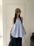 Clate layered pocket string mini sleeveless one piece