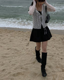 Morning Eyelet Mini Flared Skirt