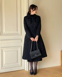 [Basic Fit] Dayk Collar Quilting Padding Coat (Belt Set)