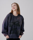 Run Picture Dyeing Sweatshirt