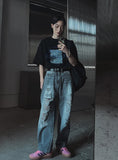 System Printing Over Short Sleeve Tee