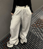 Bootcut wide banding pants