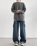 Rudolph Pigment Cable Knit