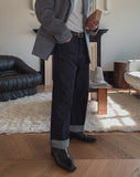 Theon Cinch Back Raw Denim