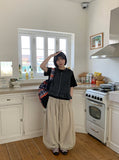 [unisex] Rango Linen Pintuck Wide Balloon Pants