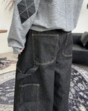 Defen Carpenter Wide Denim Pants