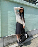 Lesha Pleated Midi Wide Skirt