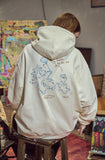 Wind Puppy Embroidered Hood Zip-Up