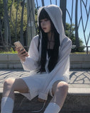 Wish Hood String Summer Cardigan Shirt