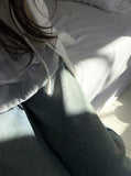 Dero Cut Washing Denim Wide Pants
