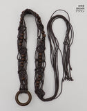 Piral bohemian vintage gemstone loop belt