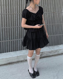 Yota Off Shoulder Short Sleeve Blouse