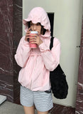 FRILL SHIRRING HOOD JP