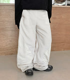 Daiki Banding String Color Matching Fleece Pants