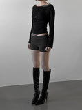Sherry Layered Boat Neck Tee