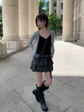 Muel Daily U-Neck Long Sleeve Slim Cardigan