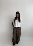 Lilpon Cargo Wide Balloon Pants