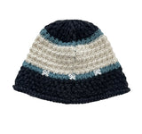 RIBBON KNITTING BUCKET HAT