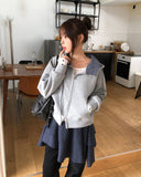 Popo Check Bustier Unbalance One Piece