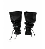 [mnem] Croissant Leather Leg Warmers