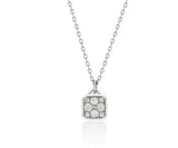 Essence Silver (W) Moissanite The Bouquet Necklace S