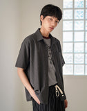 Minimal Crop Check Short Sleeve Shirt