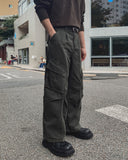 Forty Pigment Pintuck Wide Cargo Pants