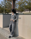 Canner black denim washing wide denim pants