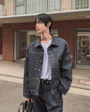 Friendly Pintuck Trucker Denim Jacket