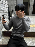 Muscle Fit Raglan Ribbed Knit