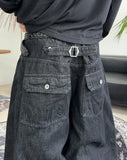 Repel Back Strap Denim Pants