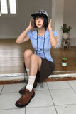 ♥ BUTTON STRAP CHECK SH