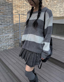 Kanko Two-Pocket Black Denim Mini Skirt