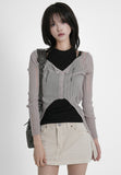 Low Layered Cardigan Knit