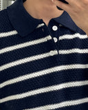 Burts Stripe Collar Knit