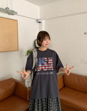 [unisex] Kemnio Printing Over Short Sleeve Tee