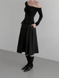 Wrap Set Corset One-Off Shoulder Top