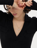 Essence Silver (W) Moissanite Bain Necklace
