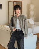 Fade Vintage Denim Biker Jacket