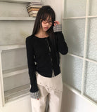 Wella Check Layered Cardigan