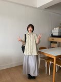 Hesid Summer Banding Nylon Long Skirt