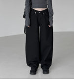 Saty Buckle Adjust Cotton Pants
