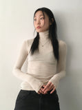[Wool10] Tess Wool Warm Up Basic Inner Slim Turtleneck Long Sleeve T-Shirt