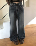 Doel Bootcut Washed Denim Pants
