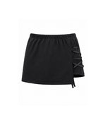 [mnem] Corset Detail Mini Skort