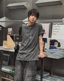 Offset Vintage Lettering Short Sleeve T-shirt
