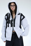 PRTN) Logo Graphic Over Hood Zip-Up