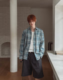 Reina Summer Check Over Fit Shirt