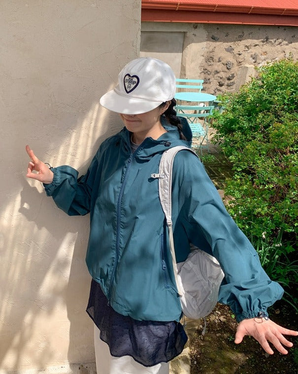 【BAON】[unisex] Vincu Two-Way String Hood Pintuck Wind Jk BAON (バオン) - [男女兼用]ビンクツーウェイストリングフード