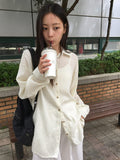 [BAONHAUS] Karene See-through Over Gauze Shirt